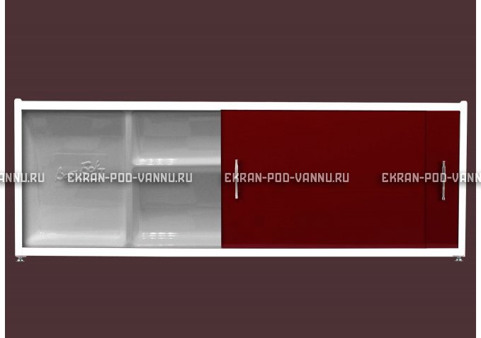 Экран с полочкой - Бордо – купить по цене 6880 руб. в интернет-магазине в городе Самара картинка 1