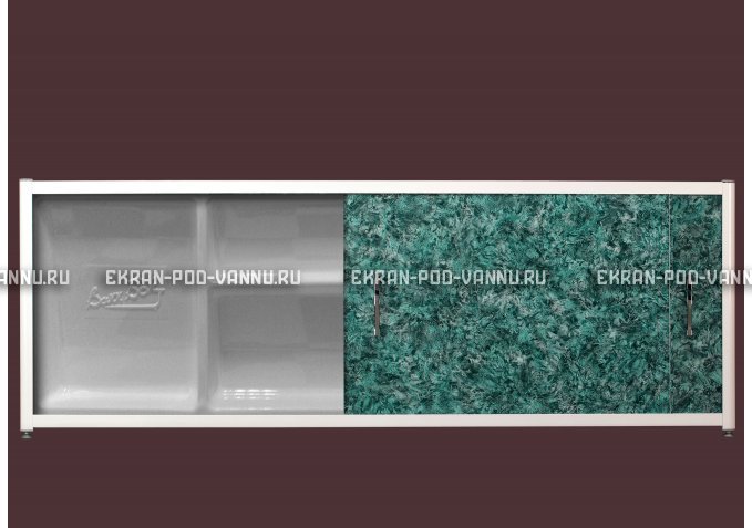 Экран с полкой - Малахит – купить по цене 6280 руб. в интернет-магазине в городе Самара картинка 1