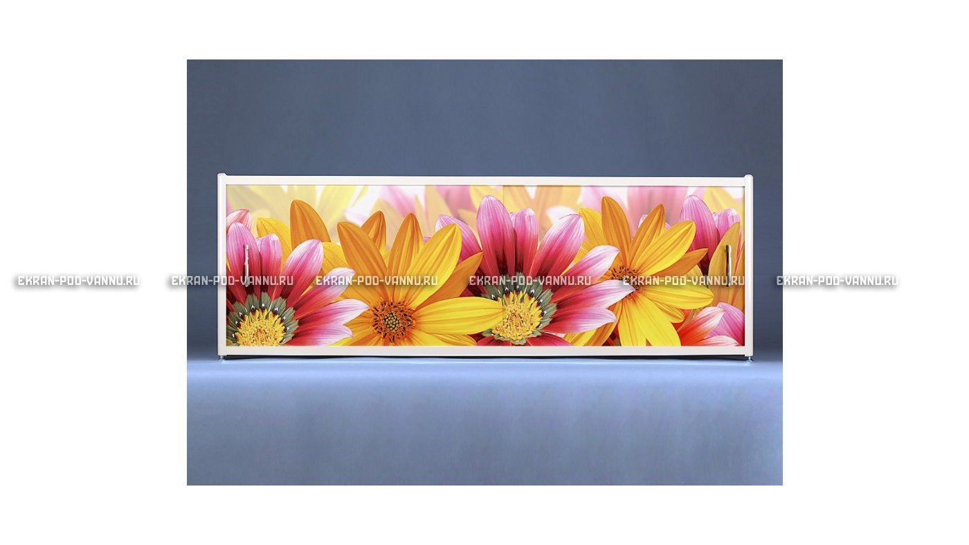 Раздвижной ФОТО экран - Flowers – купить по цене 8500 руб. в интернет-магазине в городе Самара картинка 6