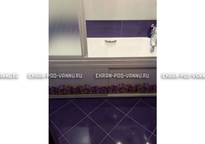 Экран на роликах EUROPLEX  Ирисы – купить по цене 12400 руб. в интернет-магазине в городе Самара картинка 4