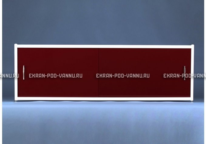 Раздвижной экран EUROPLEX Комфорт бордовый – купить по цене 7150 руб. в интернет-магазине в городе Самара картинка 1