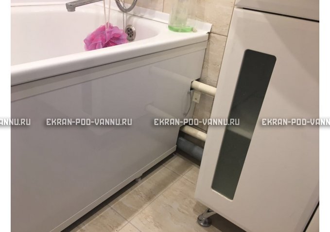 Экран под трубы EUROPLEX Универсал белый высокий – купить по цене 6550 руб. в интернет-магазине в городе Самара картинка 1