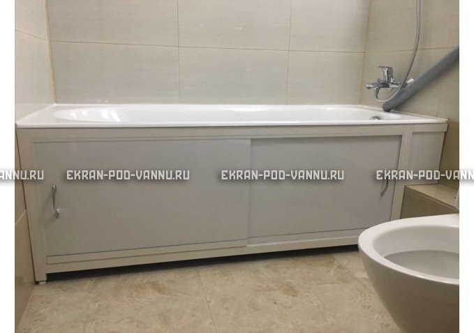 Экран  EUROPLEX Роликс белый с вставкой – купить по цене 10400 руб. в интернет-магазине в городе Самара картинка 4