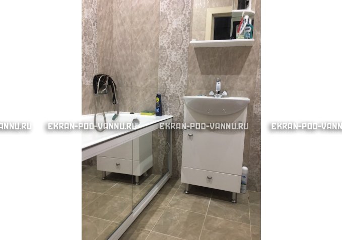 Раздвижной экран EUROPLEX Роликс Зеркальный – купить по цене 9700 руб. в интернет-магазине в городе Самара картинка 5