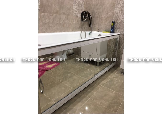 Раздвижной экран EUROPLEX Роликс Зеркальный – купить по цене 9700 руб. в интернет-магазине в городе Самара картинка 9
