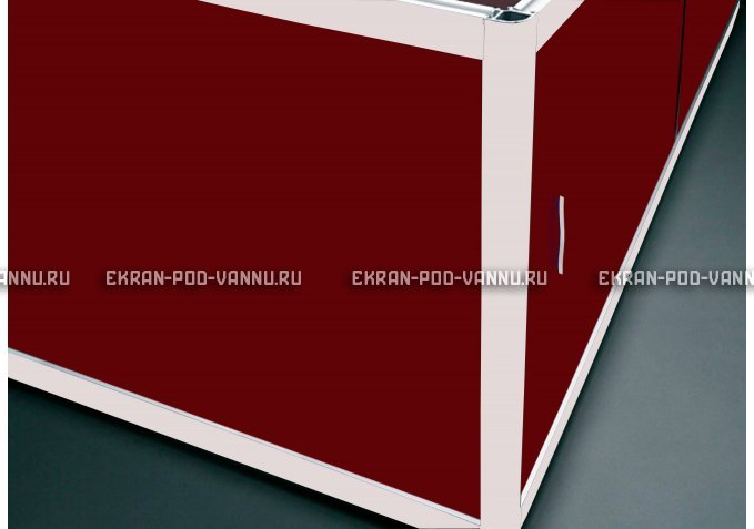 Торцевой экран EUROPLEX Комфорт бордовый – купить по цене 8760 руб. в интернет-магазине в городе Самара картинка 1