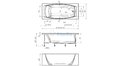 Отрезная ванна 1MarKa Pragmatika 173-155х75 см  – купить по цене 15450 руб. в интернет-магазине в городе Самара картинка 25