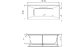 Акриловая ванна Vayer Casoli 180x80 – купить по цене 23580 руб. в интернет-магазине в городе Самара картинка 10